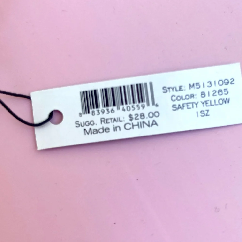 Marc Jacobs Yellow Bracelet with Silver Charm